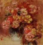 Pierre-Auguste Renoir - 玫瑰的花瓶3