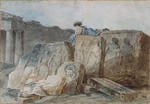 Hubert Robert - 艺术家的古代遗迹之中