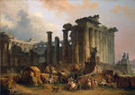 Hubert Robert - 一个多利安寺遗址