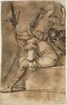 Salvator Rosa - 三个士兵休息