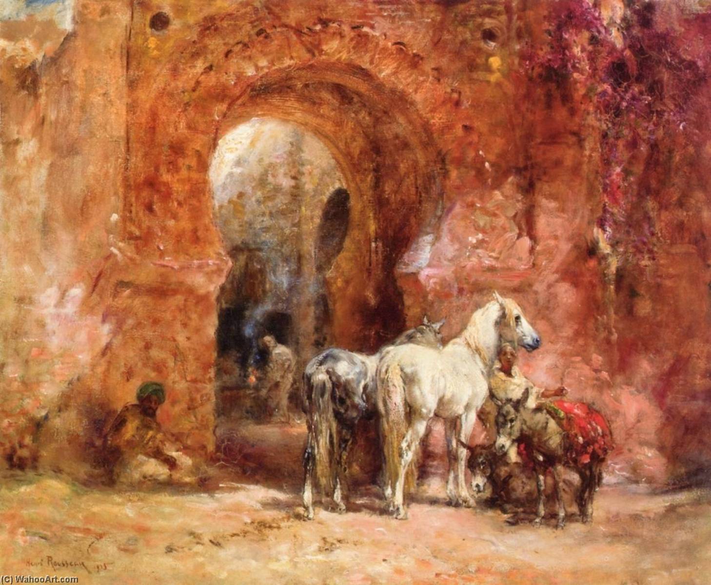 的 入口, 油画 通过 henri emilien rousseau (1875-1933)