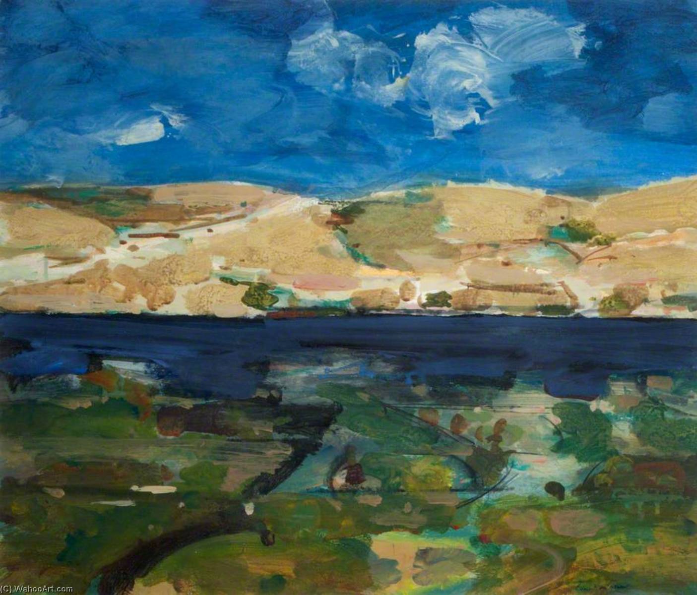 风景, 油画 通过 clement mcaleer