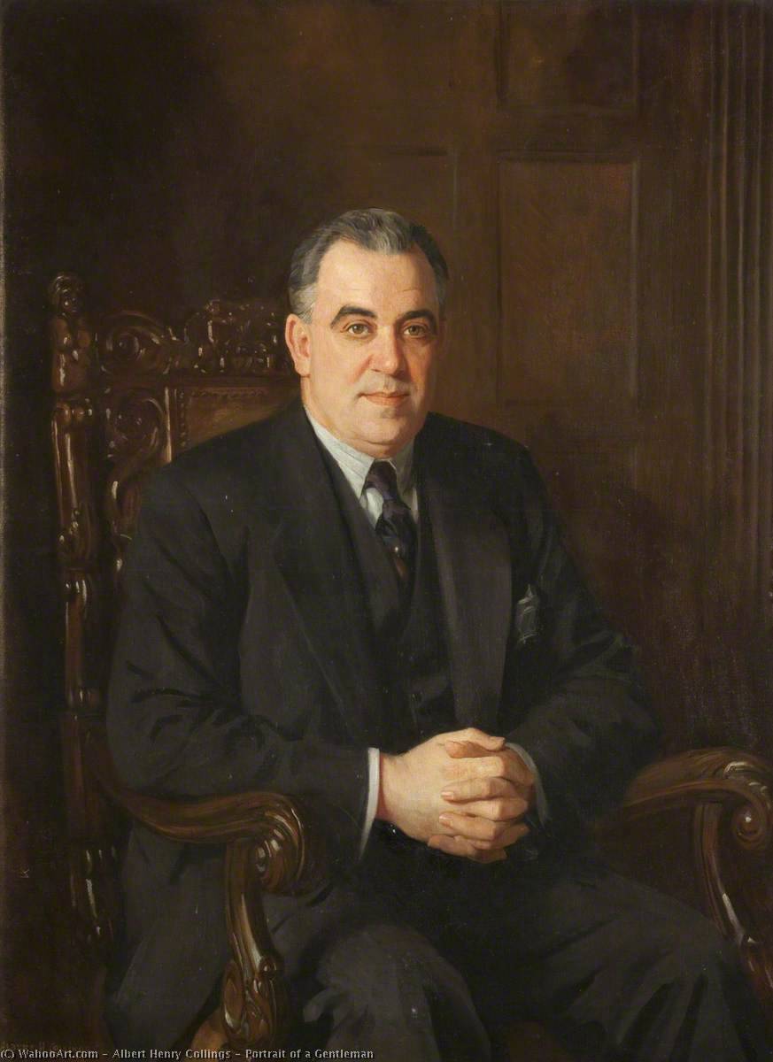 肖像绅士, 油画 通过 albert henry collings