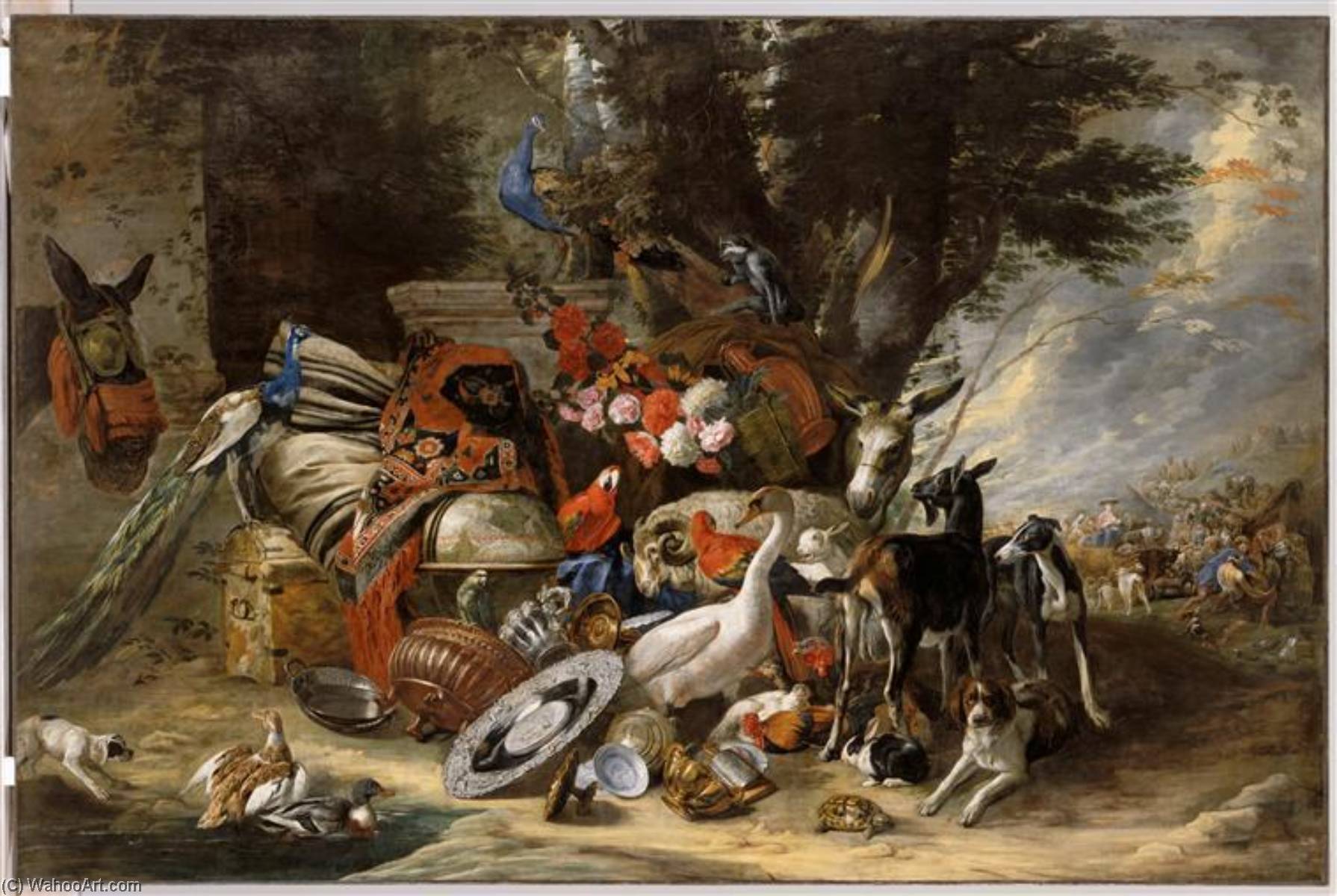 雅各布 啦 美索不达米亚 - 油 通过 boel pieter , 打印在画布上 美术